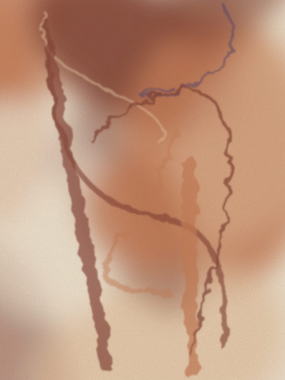 Terracotta and violet desert tones